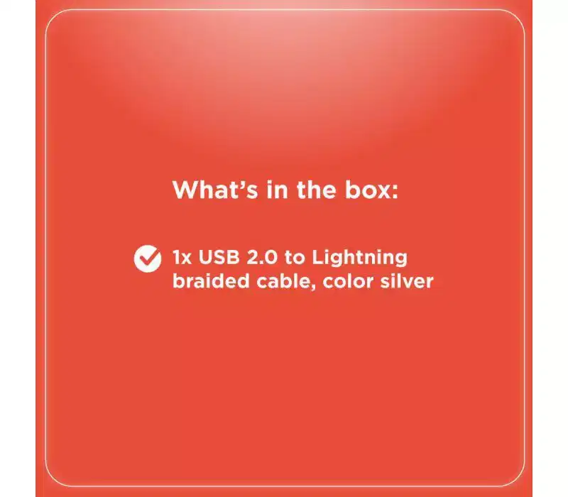 RadioShack Type-C to Lightning Cable, MFi Certified, 10ft Braided, 30W Fast Charge, Durable & Flexible for Smartphones and Tablets