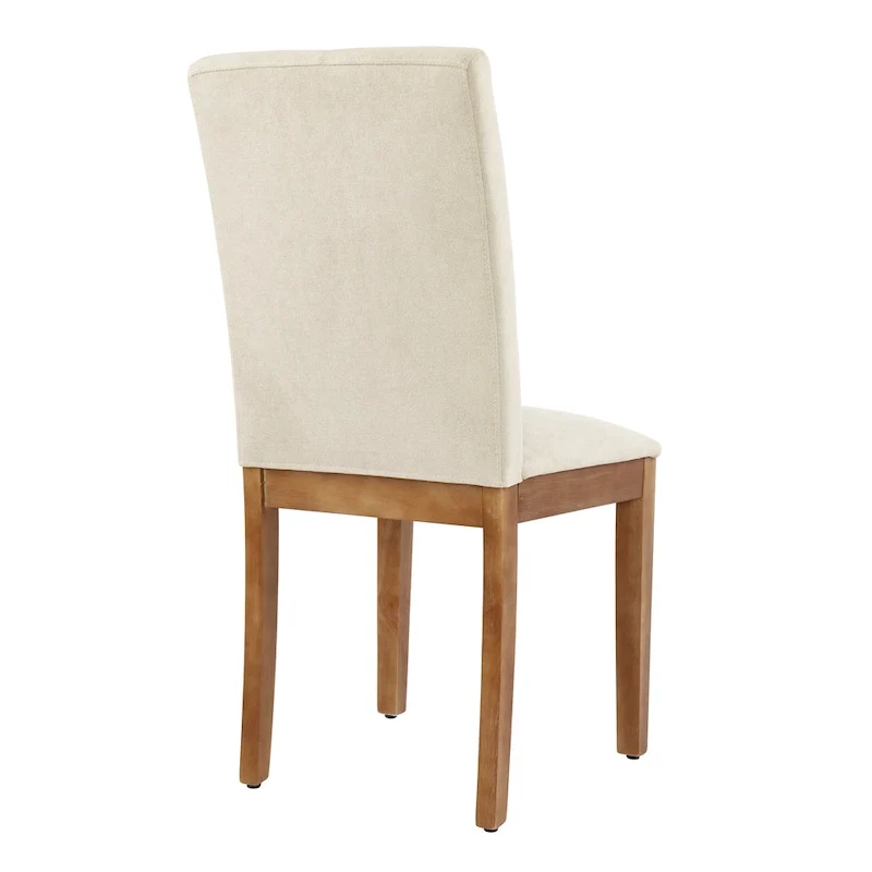 Upholstered Dining Chairs with Tufted High Back and Brushed Legs