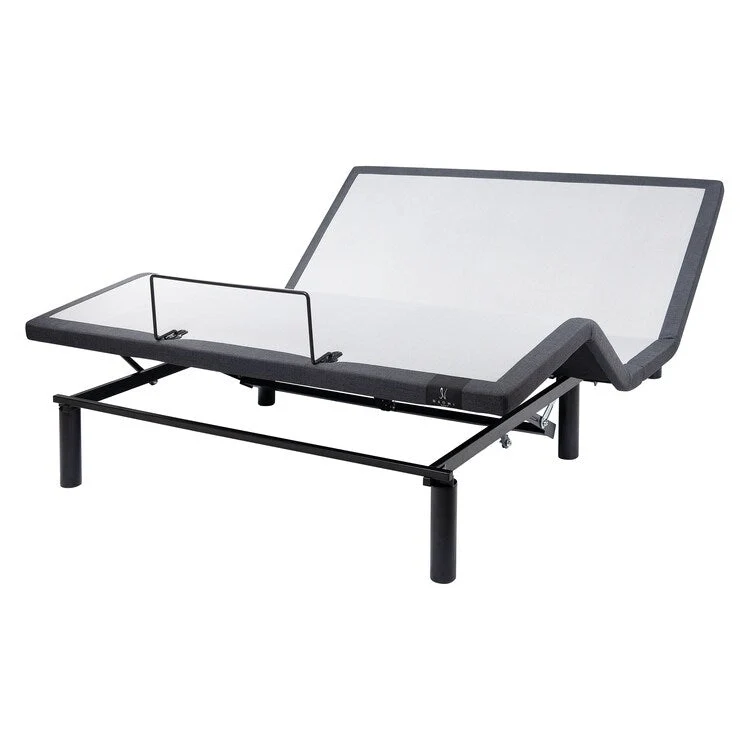 Adjustable Electric Bed Frame Base, 3-Speed Head & Foot Massage, Wireless Remote, USB Ports