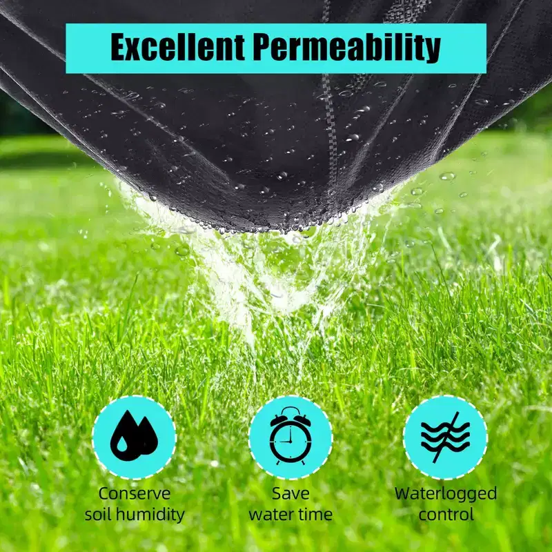 6.5Ft x 300Ft Heavy Duty Weed Barrier Fabric, 3 Oz Professional Grade Landscape Fabric, Weed Block Gardening Mat for Plant Bed, Erosion Control