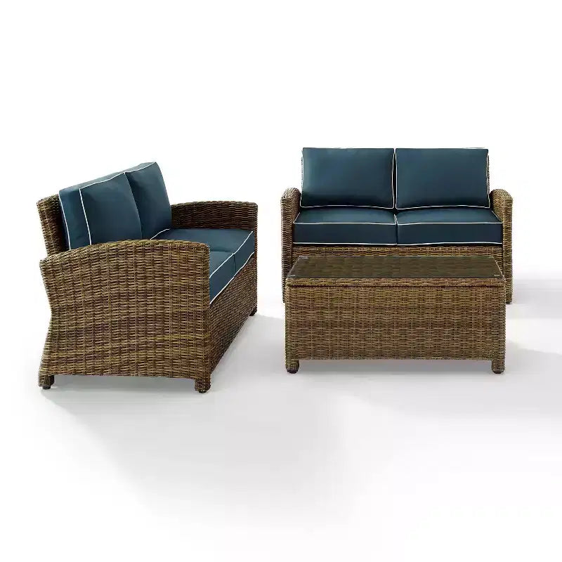 Bradenton 3pc Outdoor Wicker Seating Set - Crosley