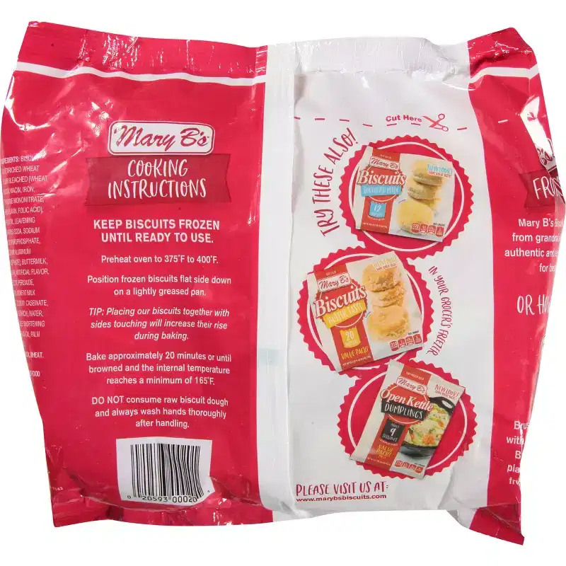 Mary B's Frozen Buttermilk Biscuits - 44oz/20ct