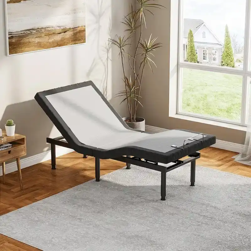 Adjustable Bed Frame Base Stress Massage Wireless Remote Quiet Motor