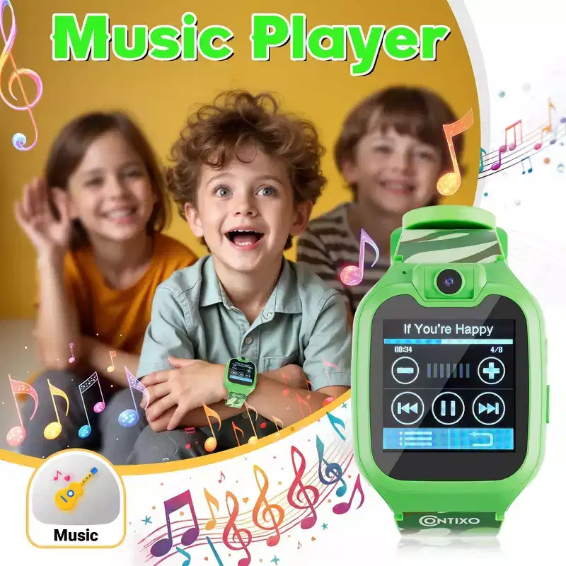Contixo Kids Smartwatch with Camera, 1.54 HD Touch Screen, 16 Educational Games, Music, Video & Audio watch Toys For Boys & Girls Ages 3-12