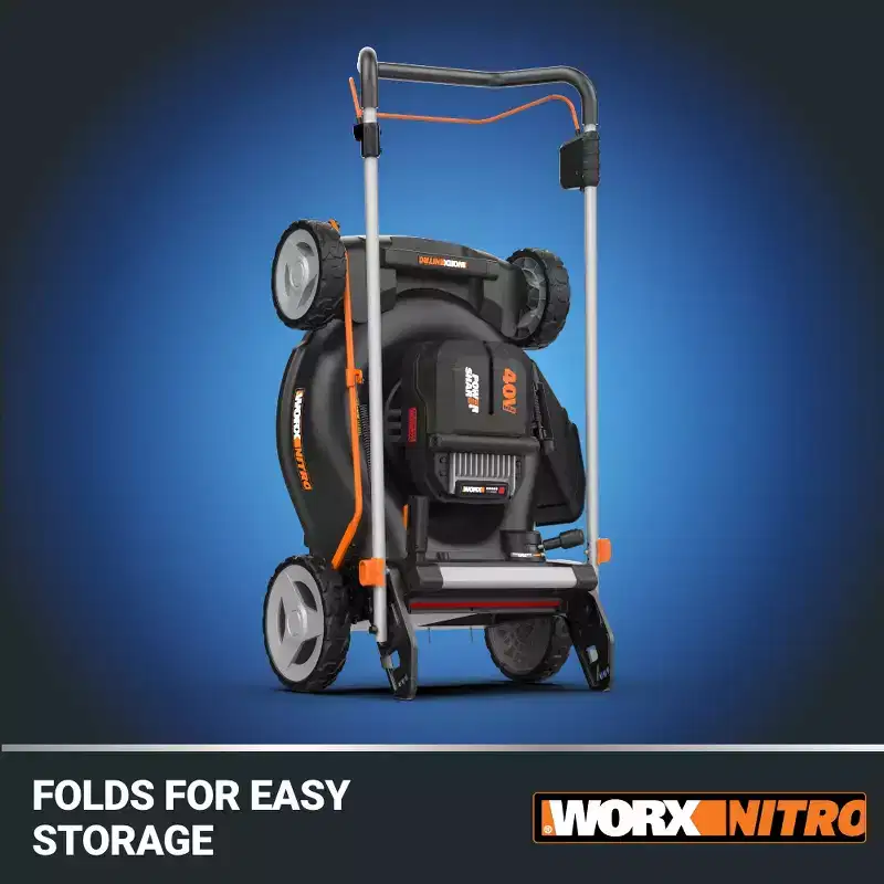 Worx Nitro WP772 40V PowerShare PRO 21 Cordless Push Lawn Mower