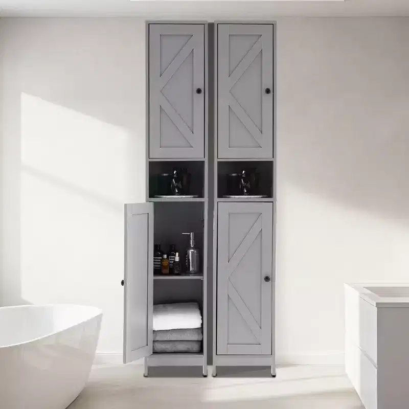 Modern Bathroom Furniture Set  Durable, Space-Saving Storage Solution  Complete Set for Stylish & Functional Bathroom Organization