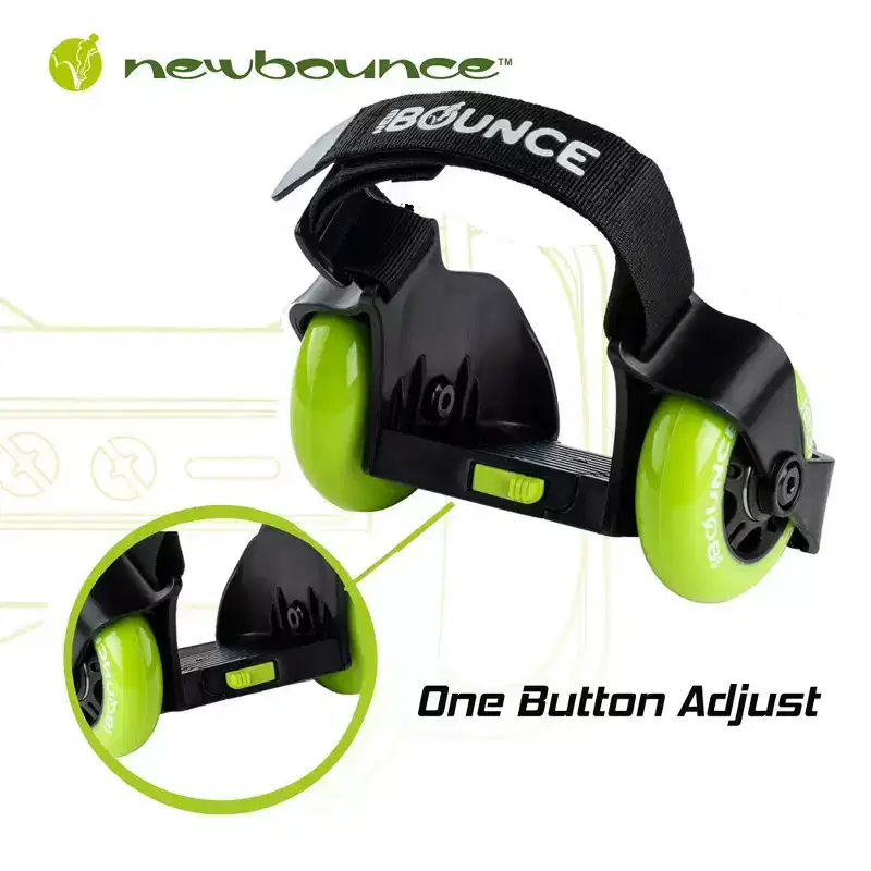 New Bounce Heel Wheel Skates - Jet Wheelies for Shoes - Adjustable One Size