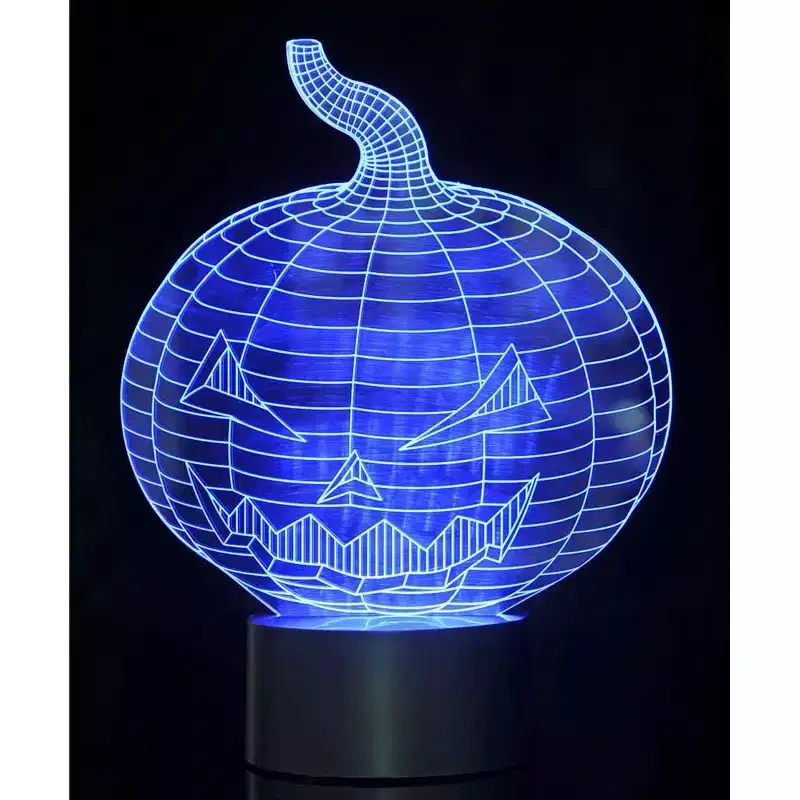 JuzToys 3D Pumpkin Laser Cut Precision LED Lights
