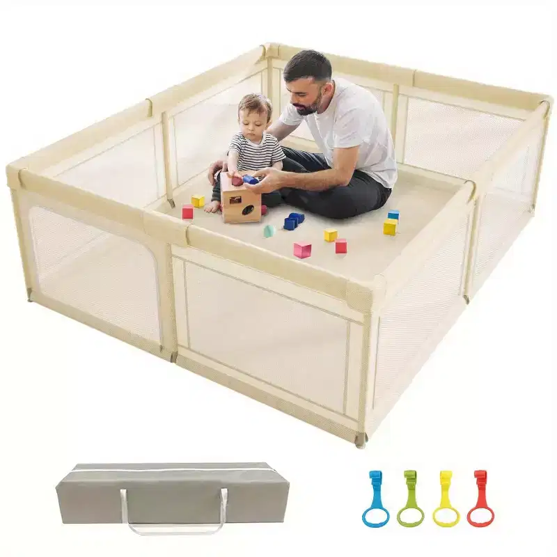 59x59in Baby Playpen Safe and Durable Activity Fence for Babies and Toddlers, Indoor & Outdoor Use, Perfect for Playtime and Learning