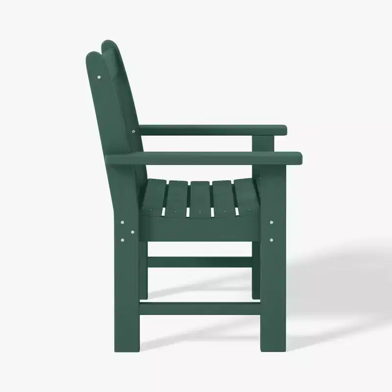 WestinTrends Malibu Outdoor Patio 3-Piece HDPE Adirondack Garden Chairs with Square Adirondack Side Table Set