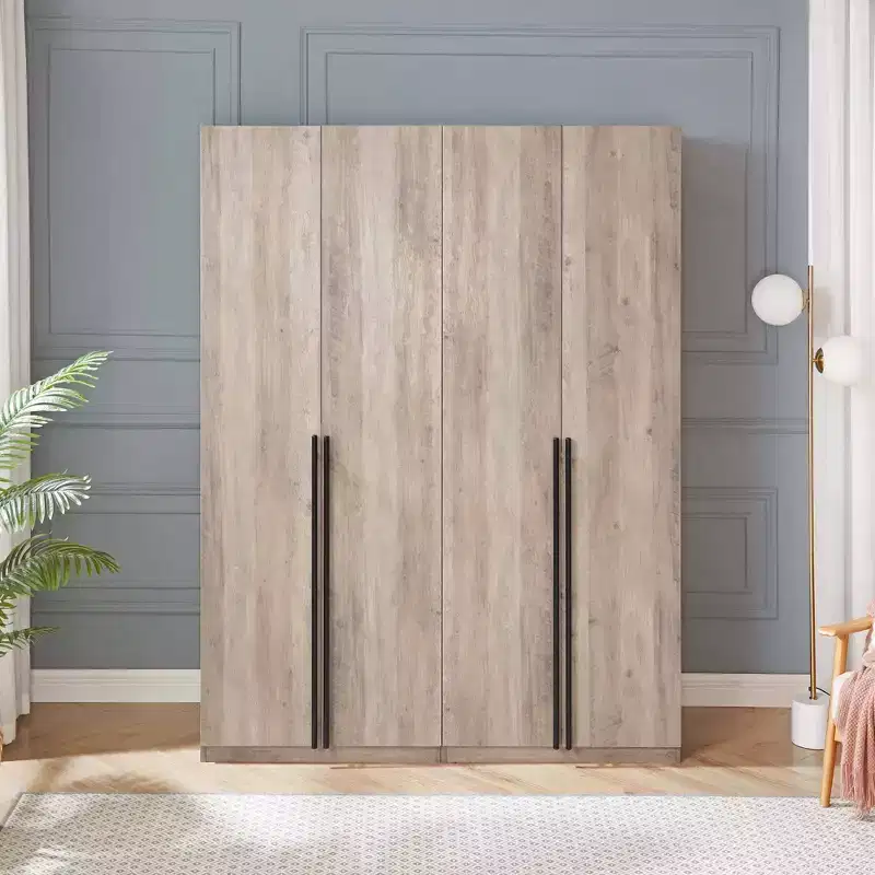 Lee 2 Door and 4 Shelf Wardrobe Closets