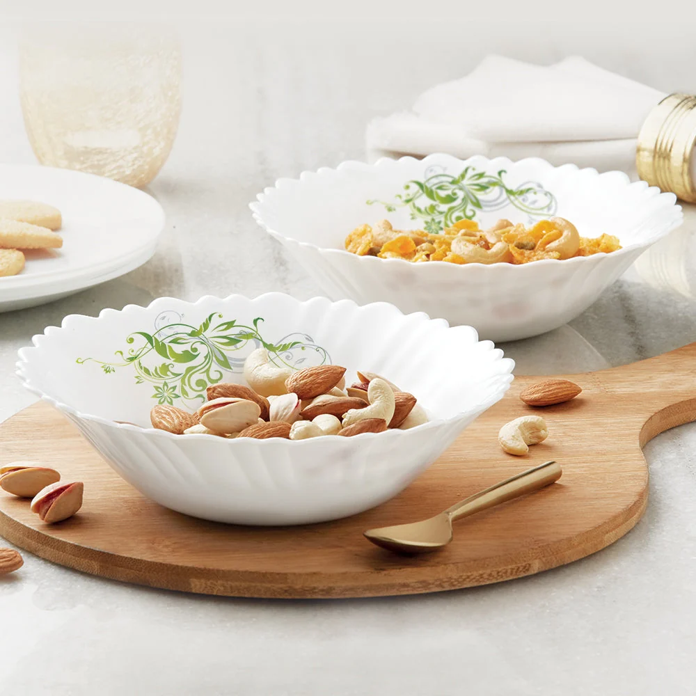 Green Scroll Multipurpose Bowl Set – 2 pcs