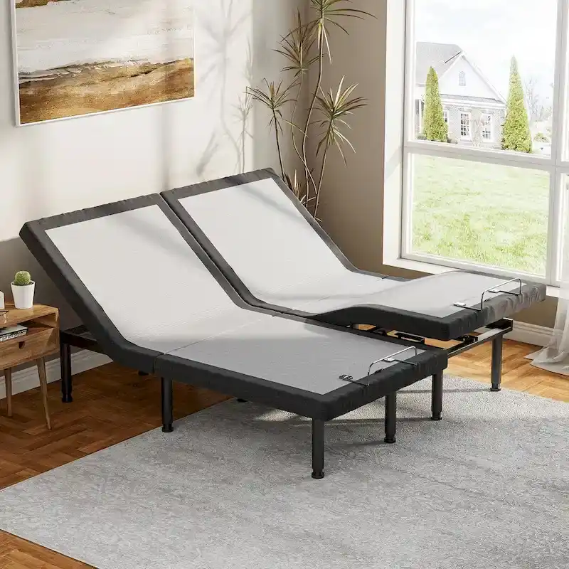 Adjustable Bed Frame Base Stress Massage Wireless Remote Quiet Motor