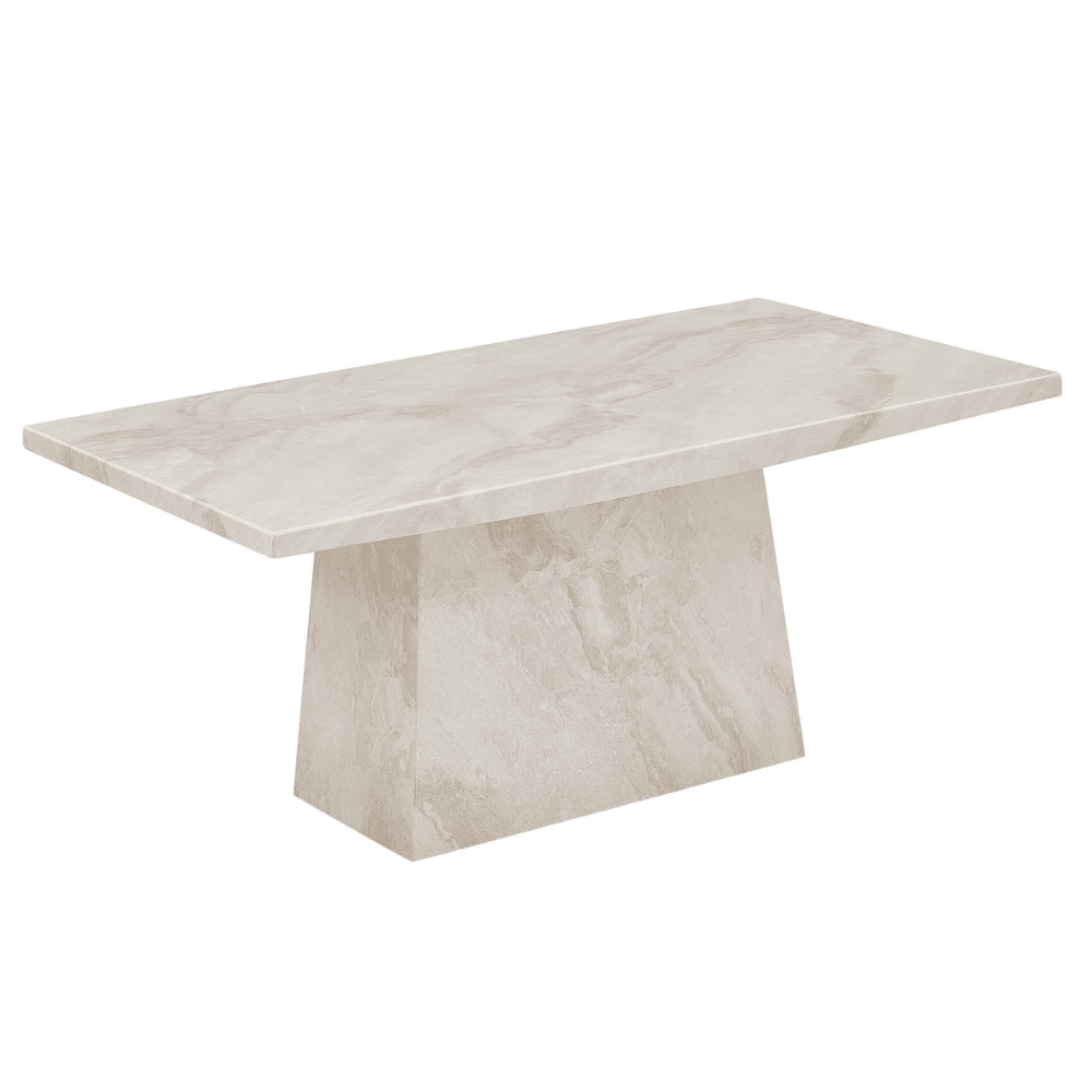 Taupe & Cream Marble Coffee Table