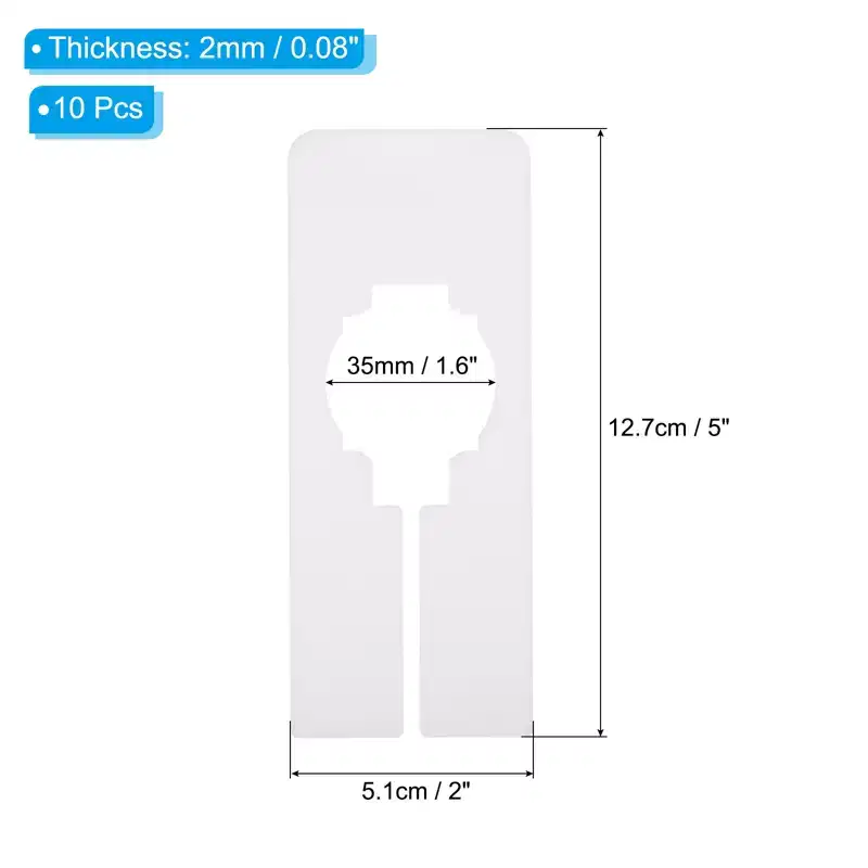 Unique Bargains Plastic Lightweight Durable Portable Clothes Dividers 10 Pcs