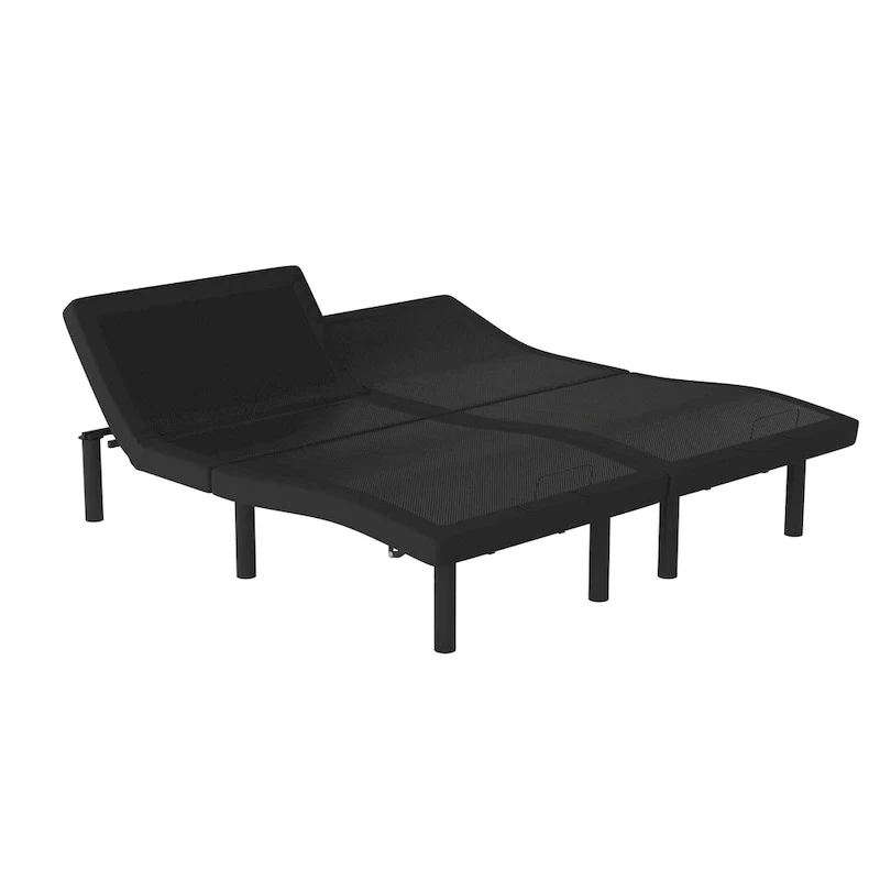 Anti-skid Upholstered Adjustable Bed Base with Wireless Remote