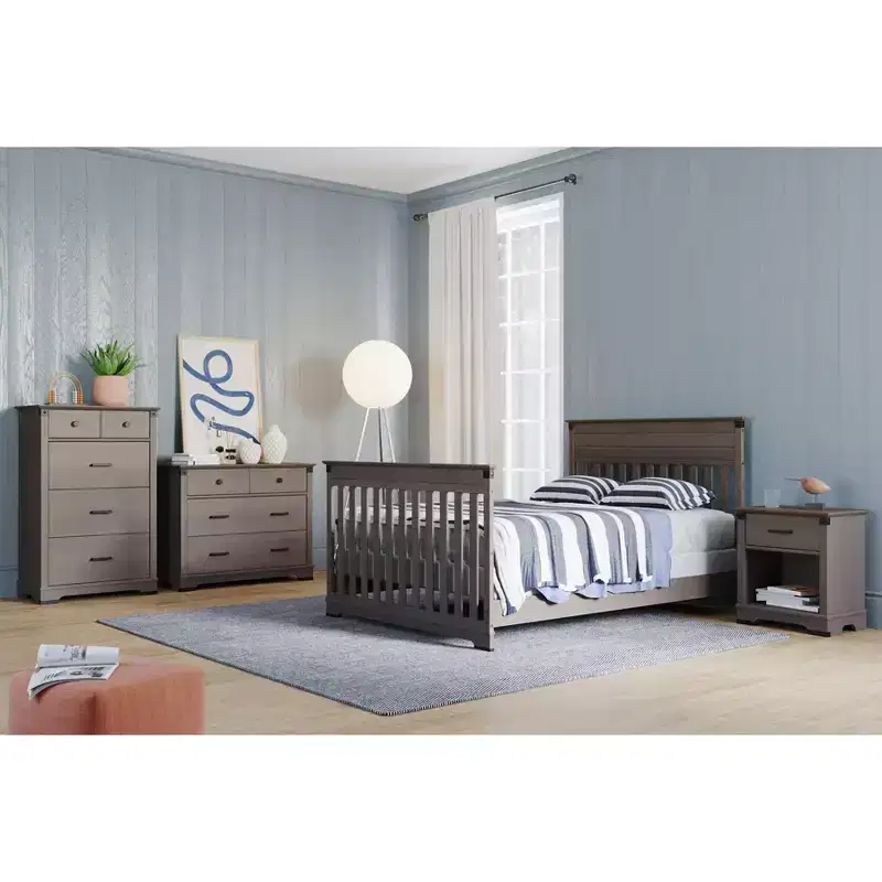 Child Craft Redmond 1 Drawer Nightstand for Nursery or Bedroom, Large Storage Drawer, Made of Sturdy Pinewood, Non-Toxic, Baby Safe Finish