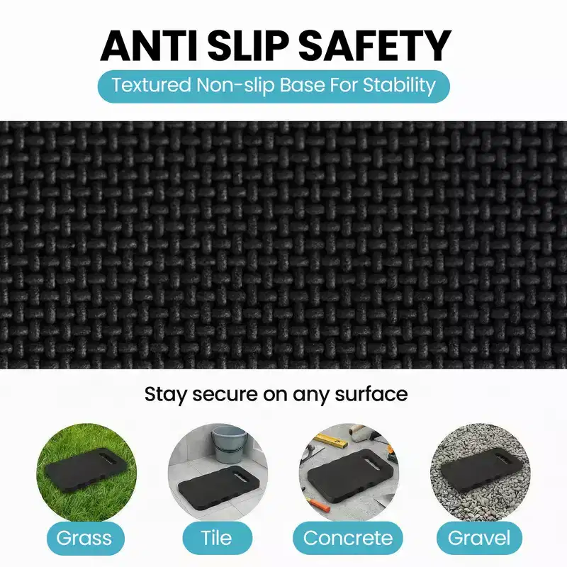 Thick Foam Kneeling Pad for Gardening Workout Soft Knee Cushion Mat for Gaden and Home, Small Black