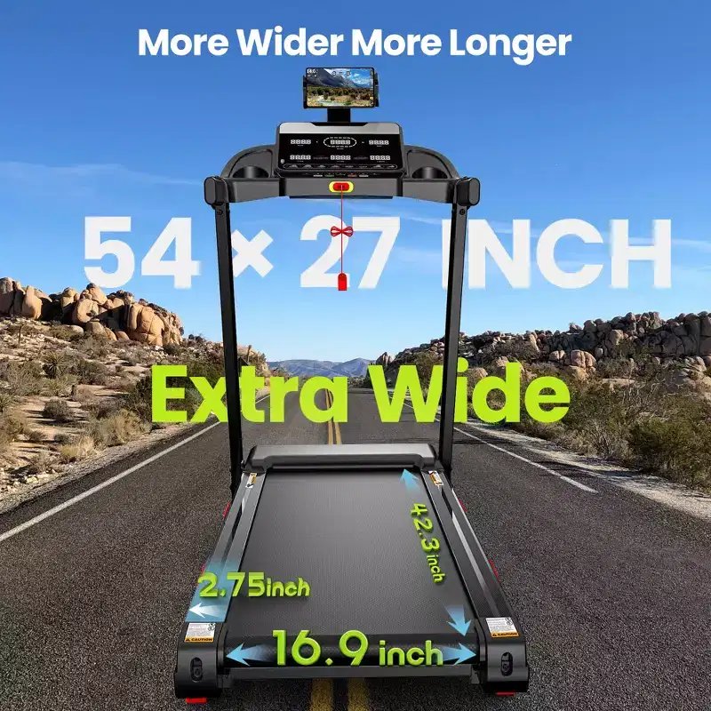 4 in-1 Folding Treadmill with 3.75HP Motor, 10% Manual Incline, Smart App Control, 320 lbs Capacity, Home Fitness Running Machine
