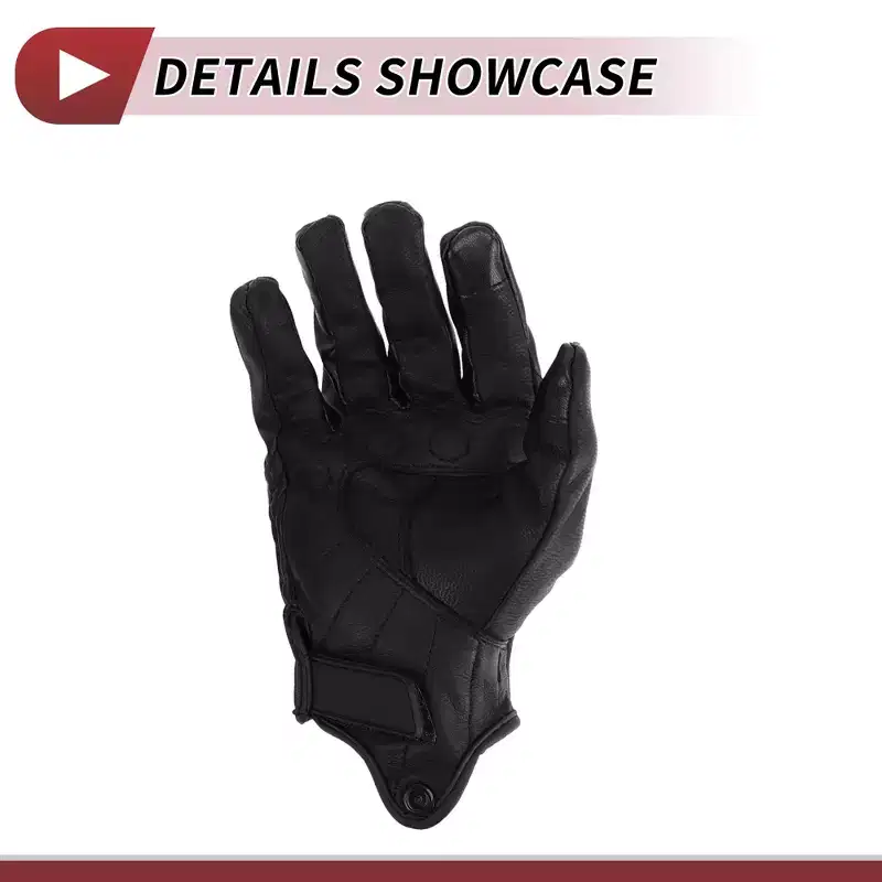 Unique Bargains Motorcycle ull Finger Gloves Black 1 Pair