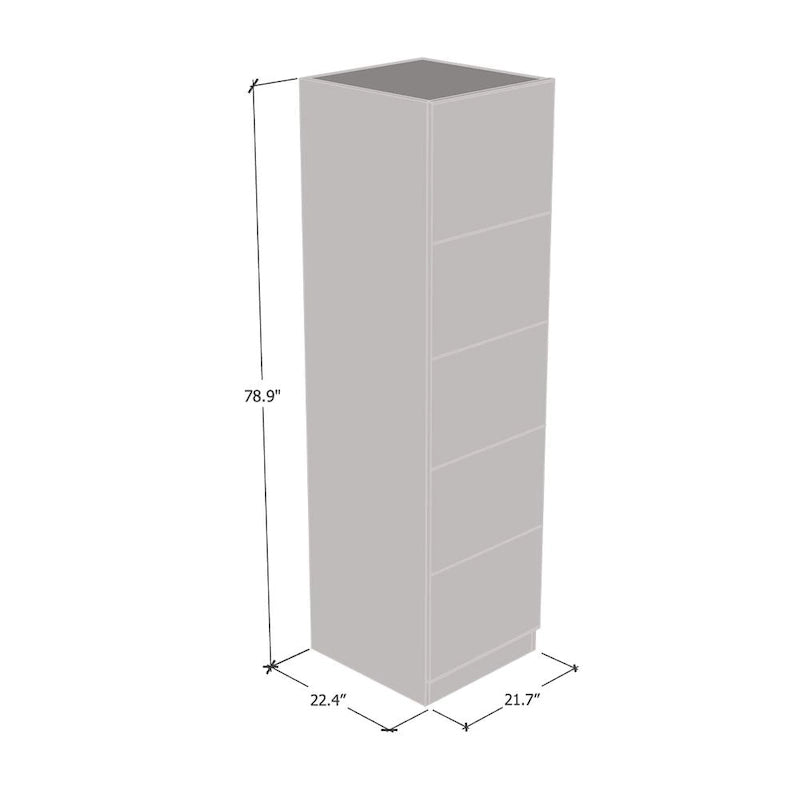 Wardrobe Armoire – Black / Grey / White, Glass Front, Matte Body, Contemporary Style