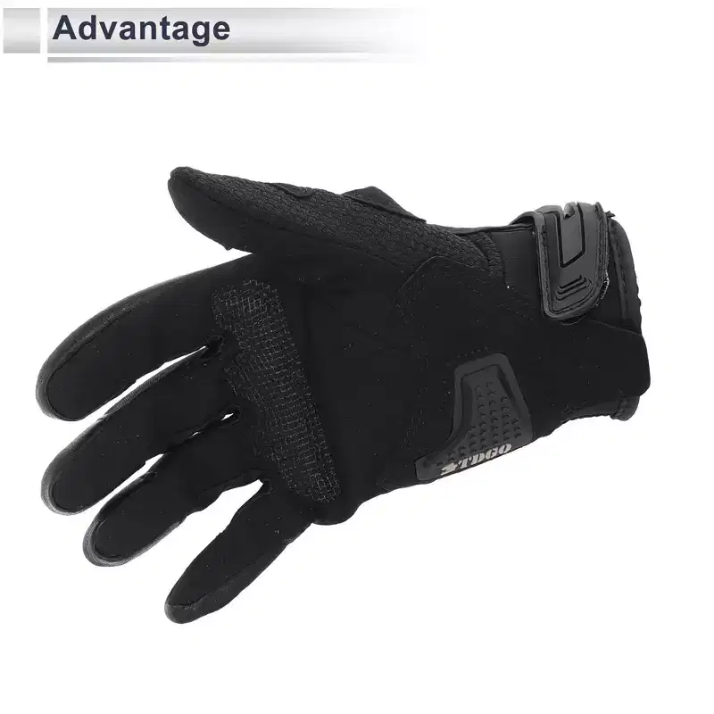 Unique Bargains Motorcycle Gloves Spring Summer Breathable Smartphone Touch 1 Pair