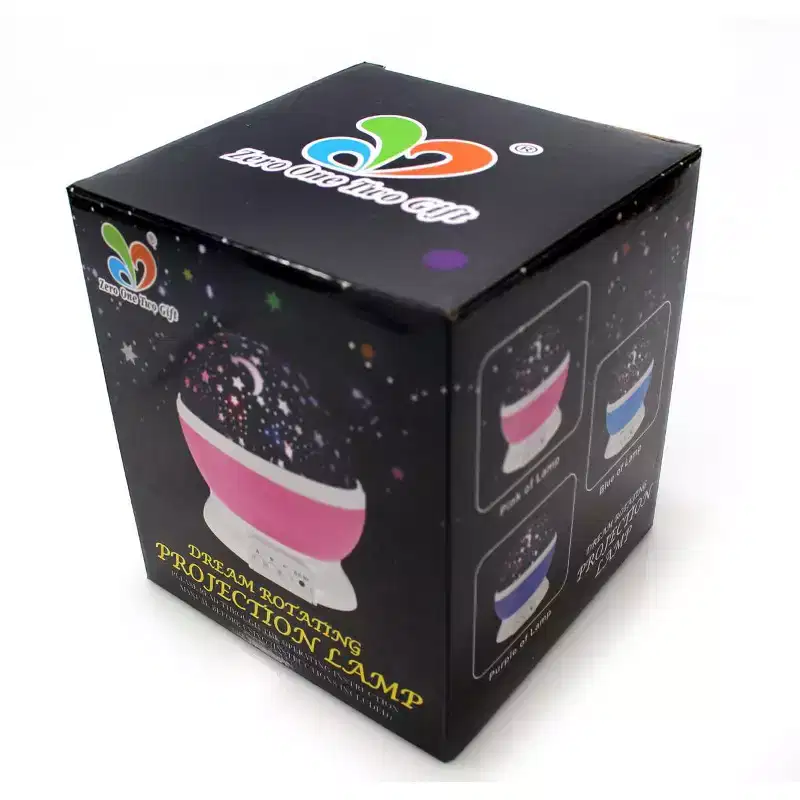 JuzToys Night Light Projection Lamp, Starry Skies, Purple