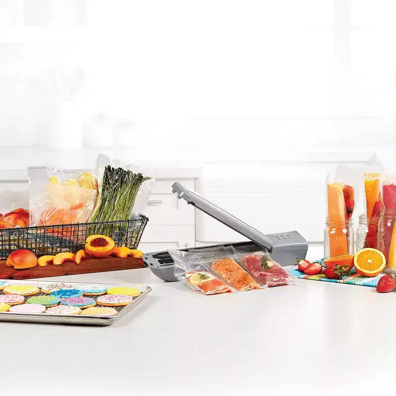 PowerXL Duo Nutrisealer Vacuum Sealer: Gray Food Sealer Machine, Metal & Plastic, Spot Clean, 90-Day Warranty