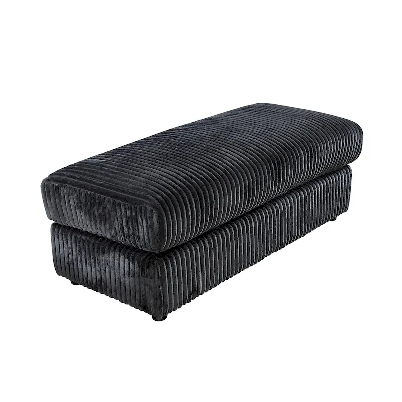 Oversized 6-Piece Corduroy Upholstered L-Shaped Modular Sectional Sofa, DIY Combination