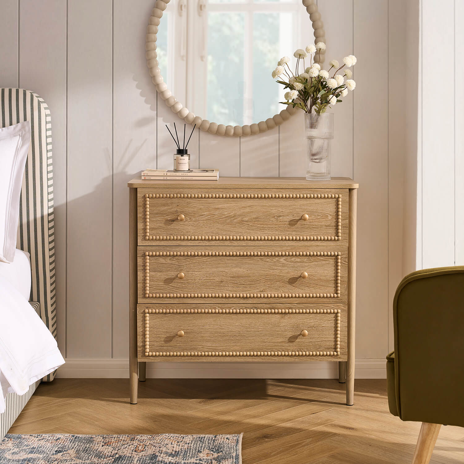 3 Drawer Chest - Light Wood