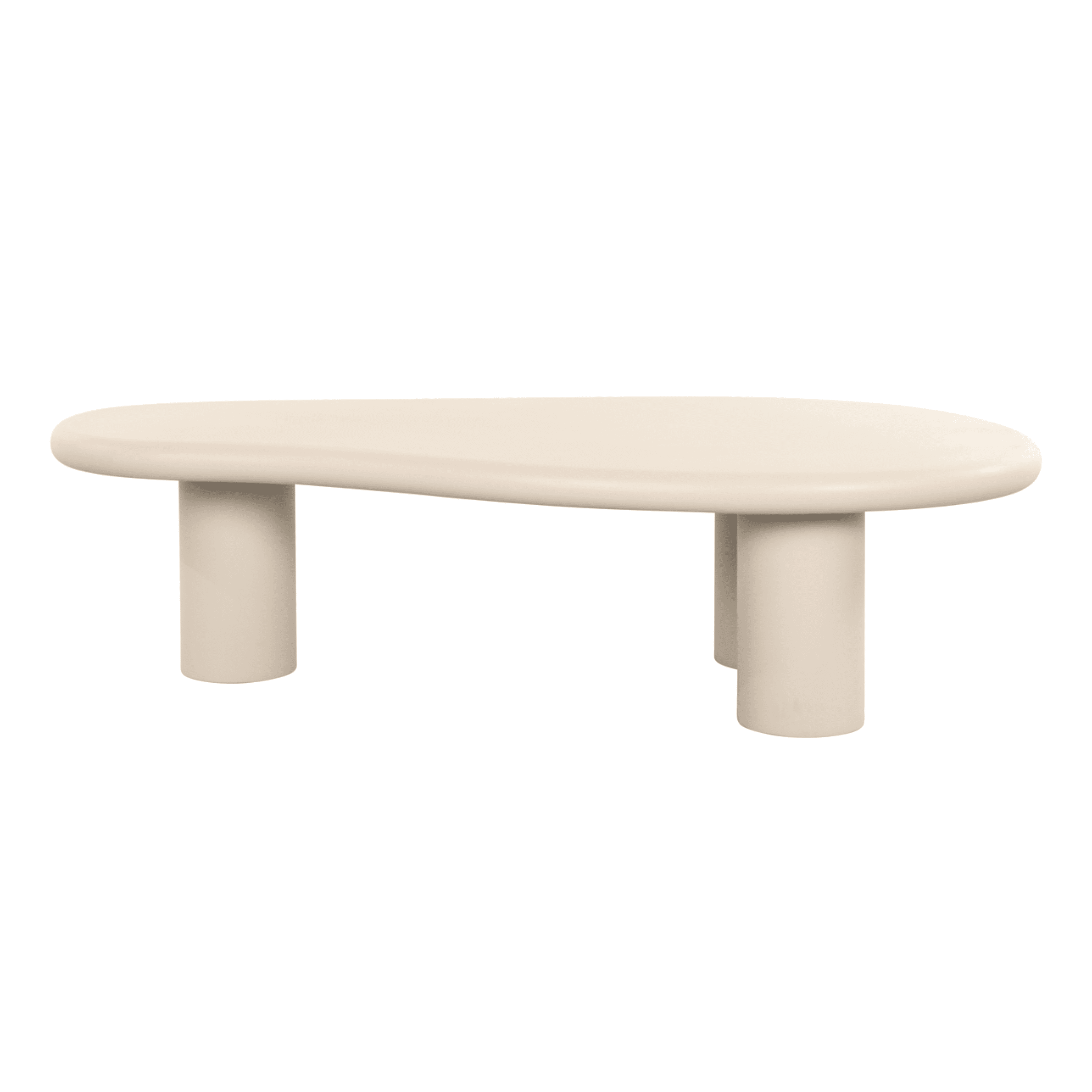 Beige Puddle Abstract Coffee Table