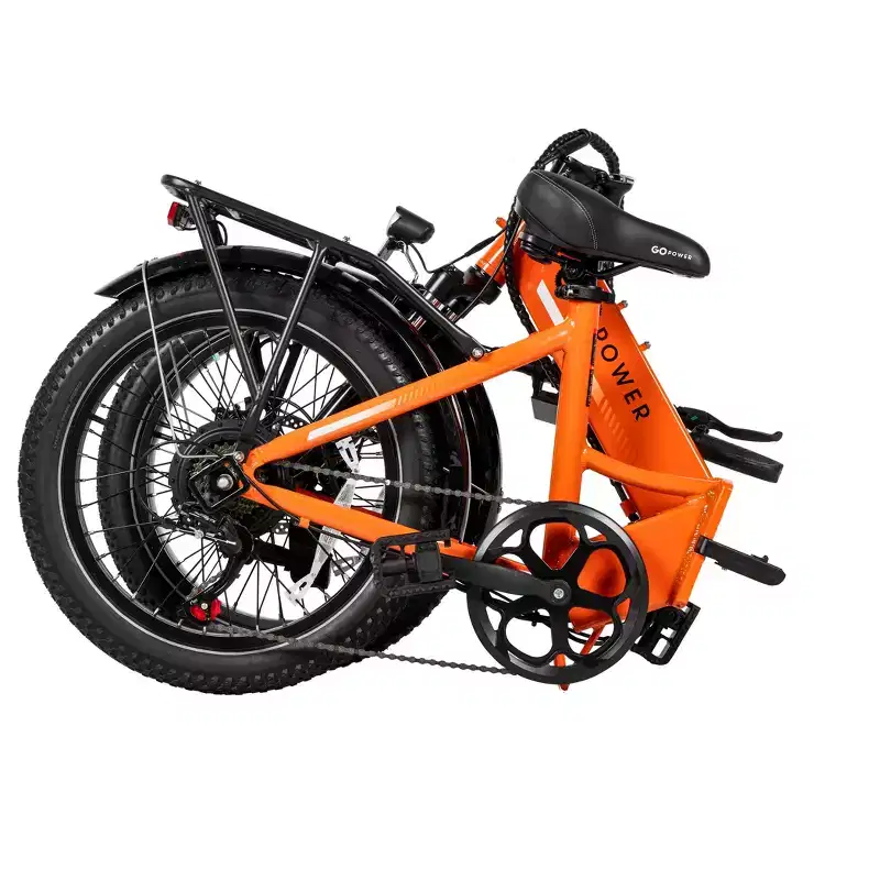 GoPowerBike GoPlus Folding Electric Bike | 20 Fat Tire eBike | 500W Motor, 20mph Top Speed | 45+ Mile Range, 5 Pedal-Assist Levels | Open Box