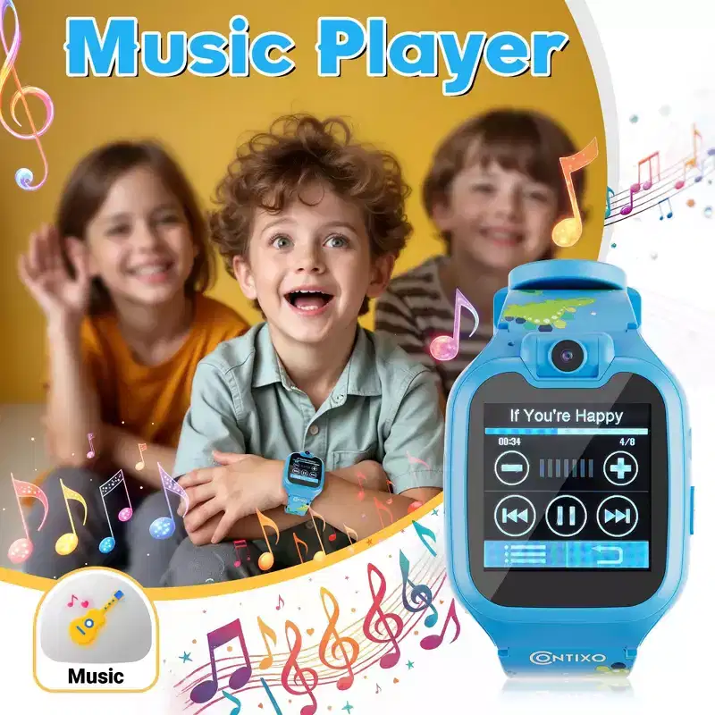 Contixo Kids Smartwatch with Camera, 1.54 HD Touch Screen, 16 Educational Games, Music, Video & Audio watch Toys For Boys & Girls Ages 3-12