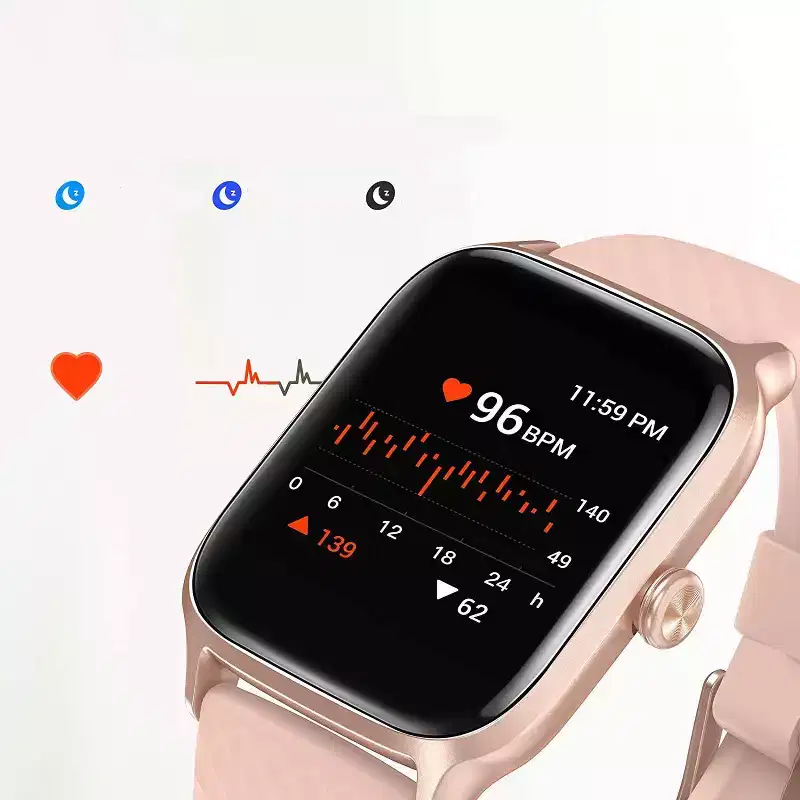 Letsfit Smart Watch Fitness Tracker with Heart Rate & Sleep Monitor & Blood Oxygen Saturation Compatible with iPhone & Android Phones - EW1
