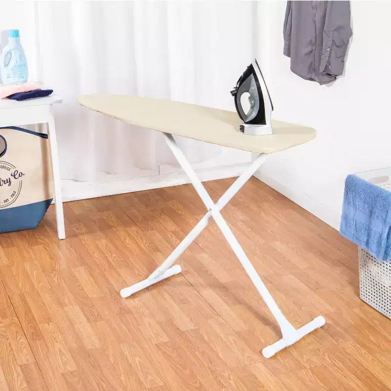 Seymour Home Products Wardroboard Ironing Board Almond: Full Size, Adjustable & Portable, Steel Frame, 51.75" x 14.25"