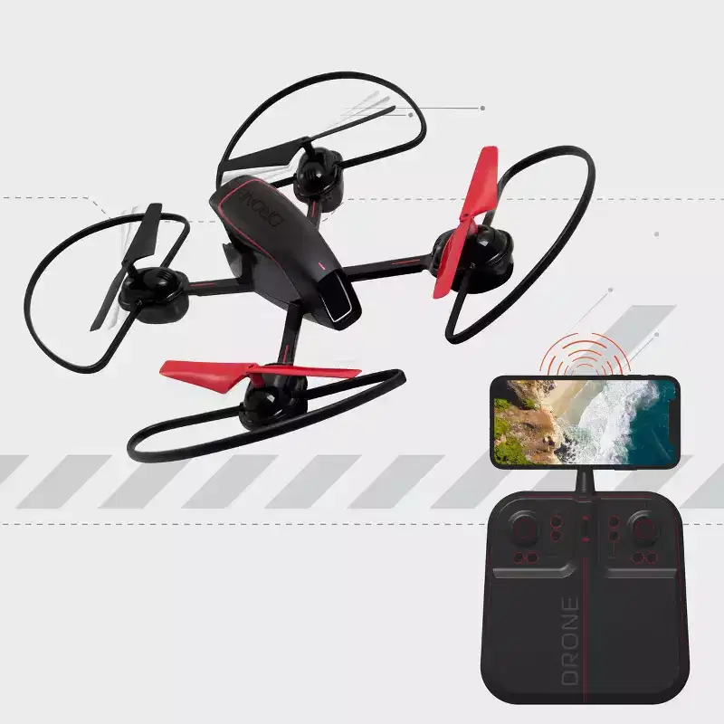 Sharper Image Drone with Streaming Camera: Beginner Remote Control, Bluetooth Wireless, Rechargeable Battery, Indoor/Outdoor Use