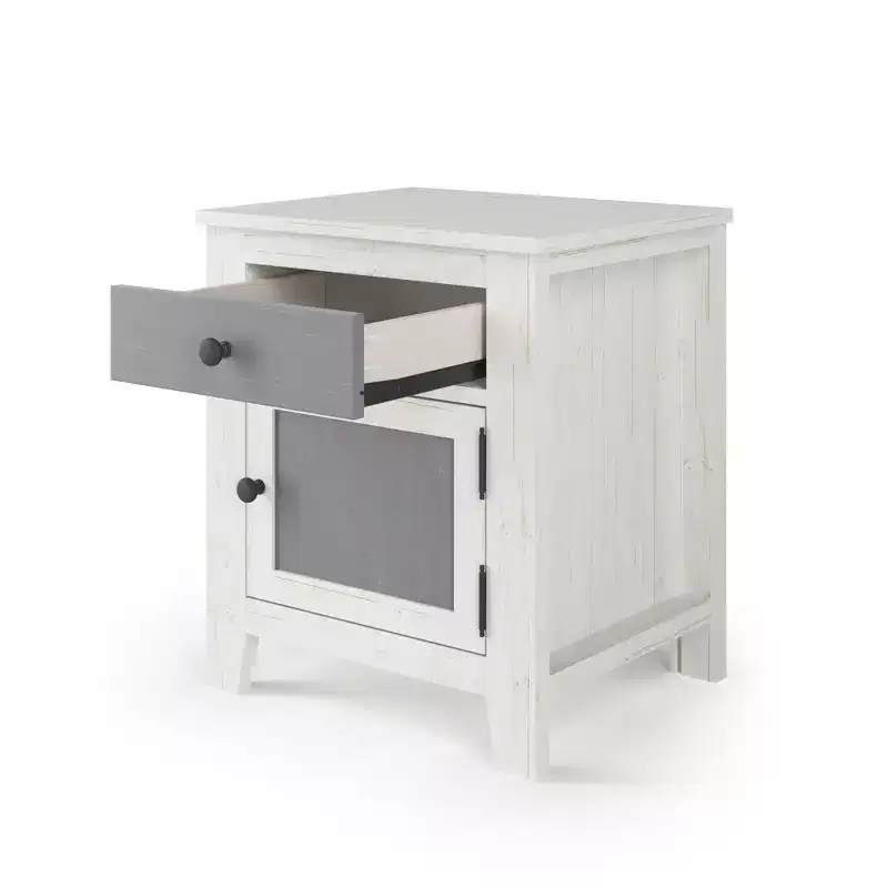 Child Craft Ocean Grove 1 Drawer Nightstand for Nursery or Bedroom, Large Storage Drawer, Made of Sturdy Pinewood, Non-Toxic, Baby Safe Finish