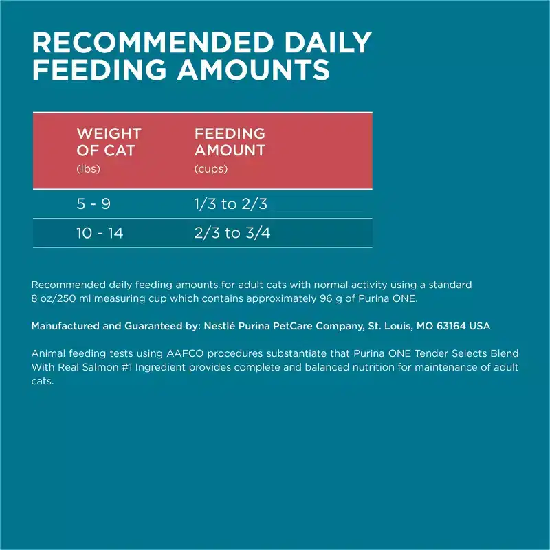 Purina ONE Tender Selects Blend Natural Real Salmon & Fish Flavor Dry Cat Food