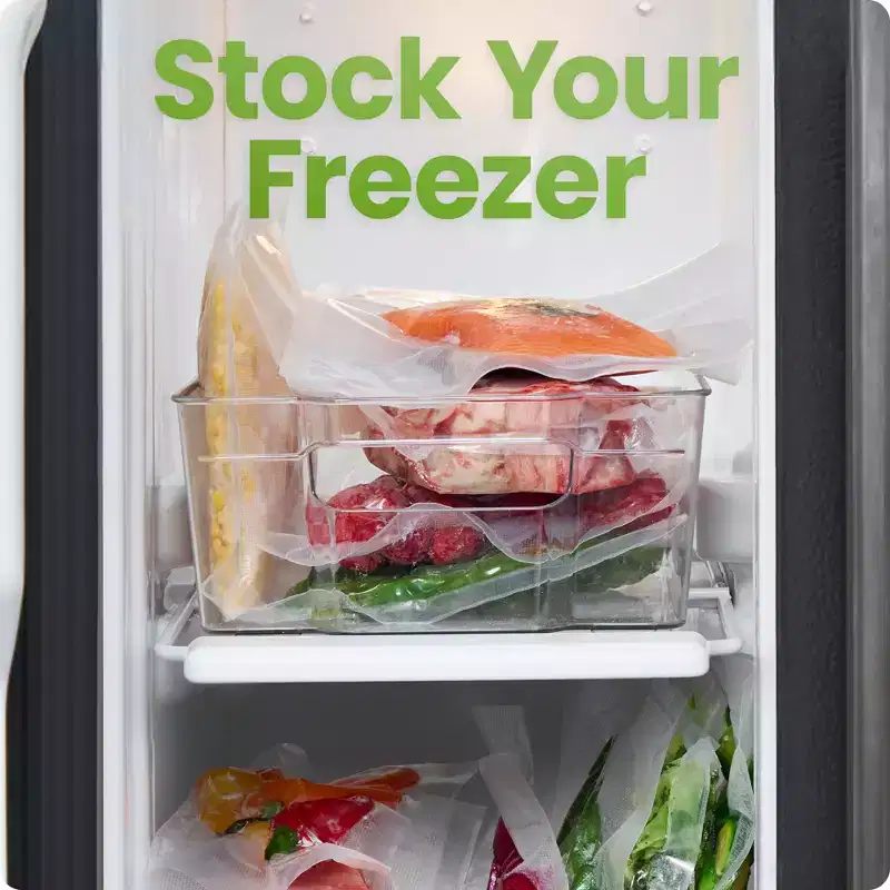 Chefman Vacuum Sealer Machine, Ideal for Sous Vide and Storage, Vacuum Sealer Bags Included - Black