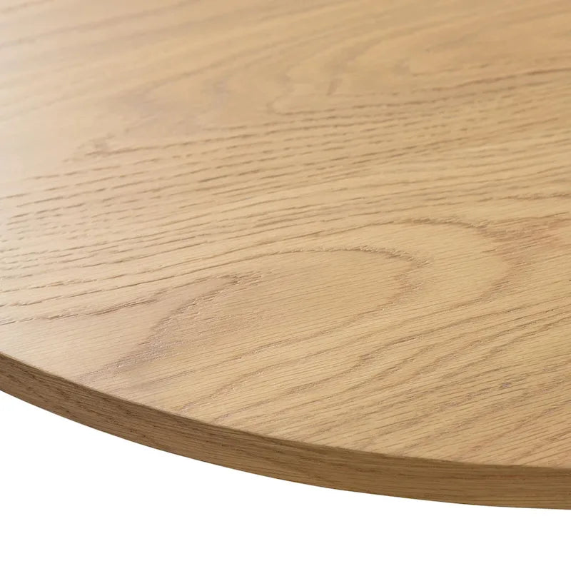 Nordic Style Solid Wood Oval Dining Table, Seats 6