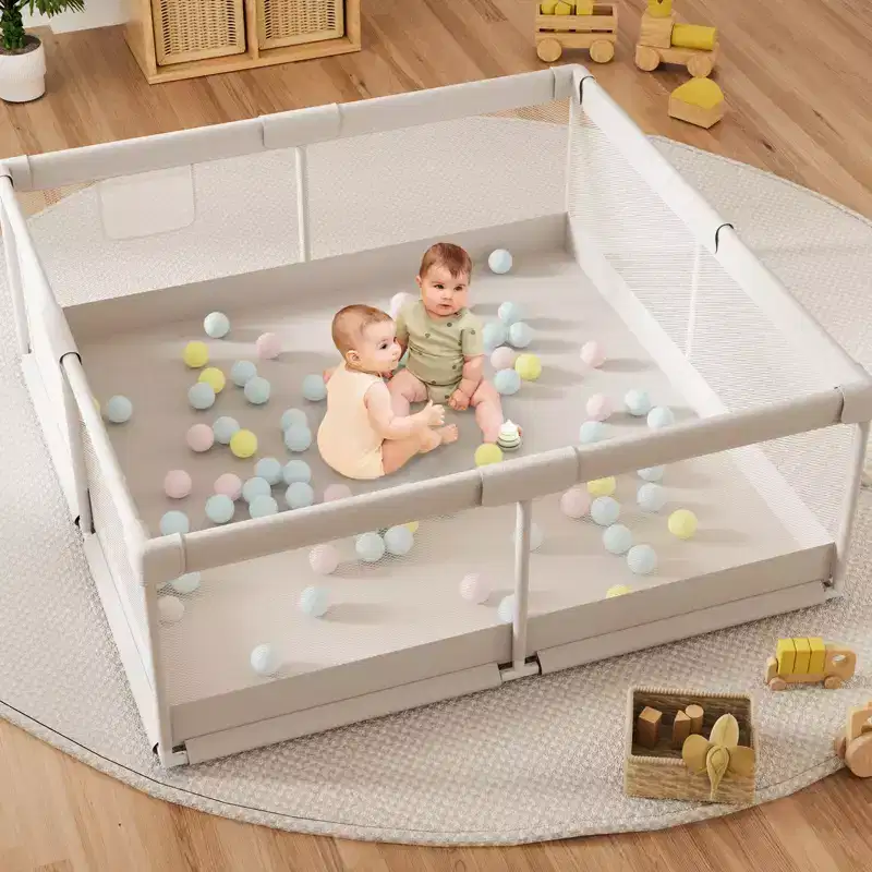 59x59in Baby Playpen Safe and Durable Activity Fence for Babies and Toddlers, Indoor & Outdoor Use, Perfect for Playtime and Learning