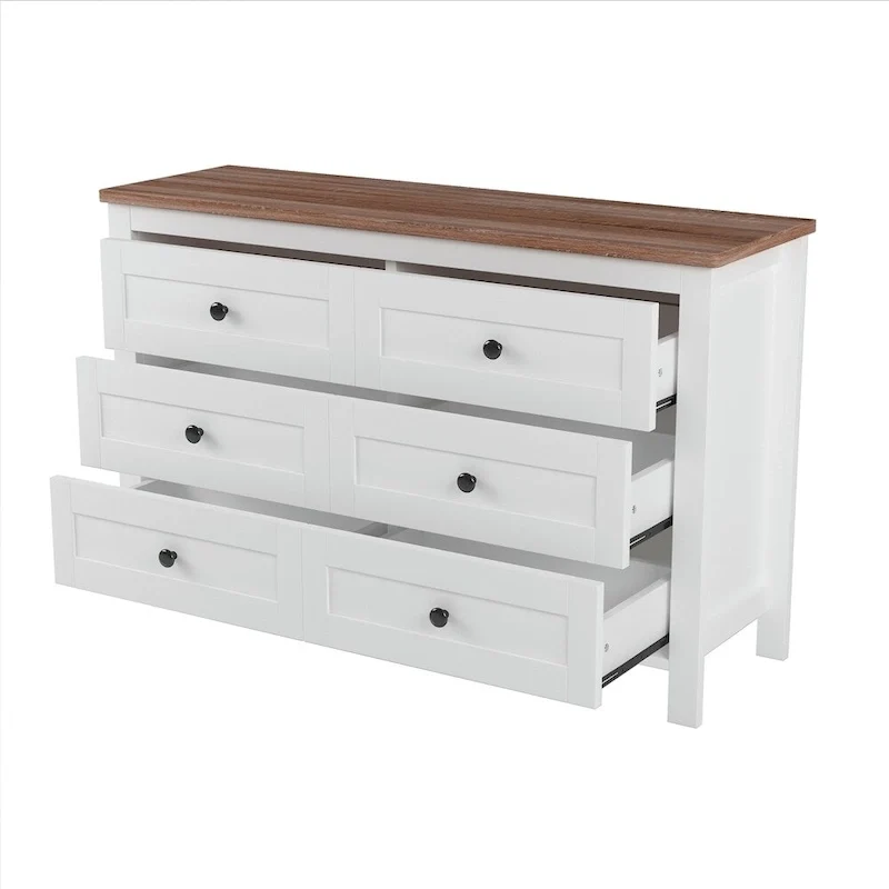 Bedroom Sets Full Size Platform Bed with Charging Station,Nightstand,Dresser(Set of 3)
