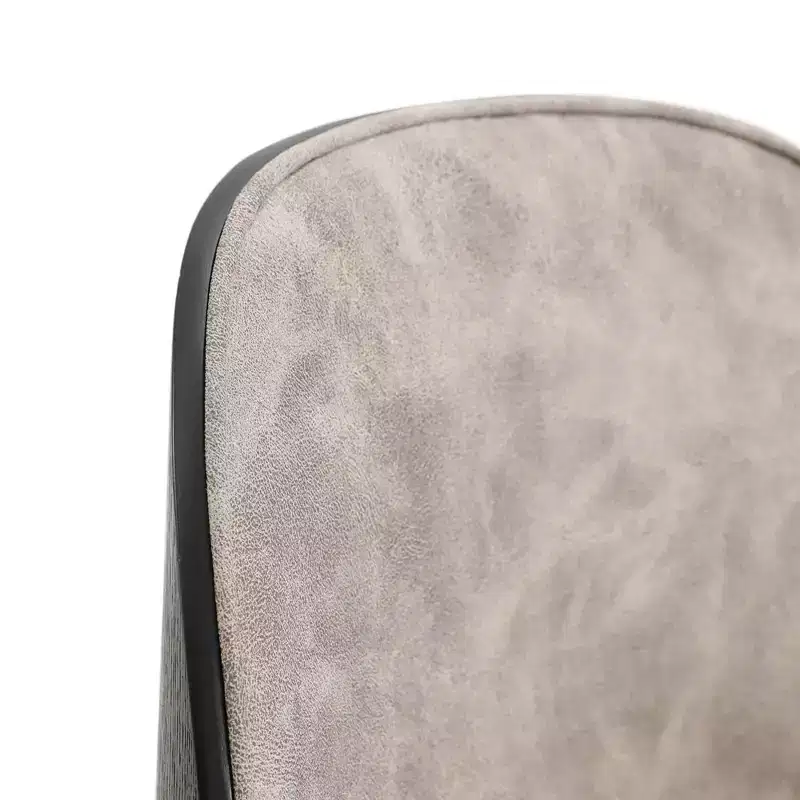 LeisureMod Tule Modern Dining Chair Set of 4 with PU Leather, Velvet, or Suede Seat and White Steel Frame  Kitchen, Dining Room, Home, Cafe, Seating