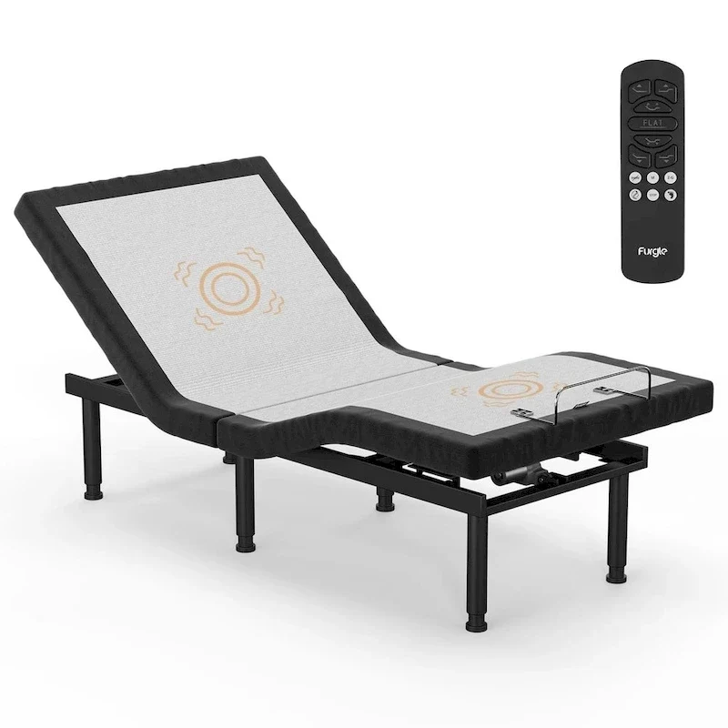 Adjustable Bed Frame Base Stress Massage Wireless Remote Quiet Motor