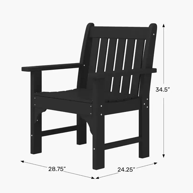 WestinTrends Malibu Outdoor Patio 3-Piece HDPE Adirondack Garden Chairs with Square Adirondack Side Table Set