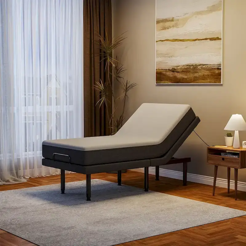 Adjustable Bed Frame Base Stress Massage Wireless Remote Quiet Motor