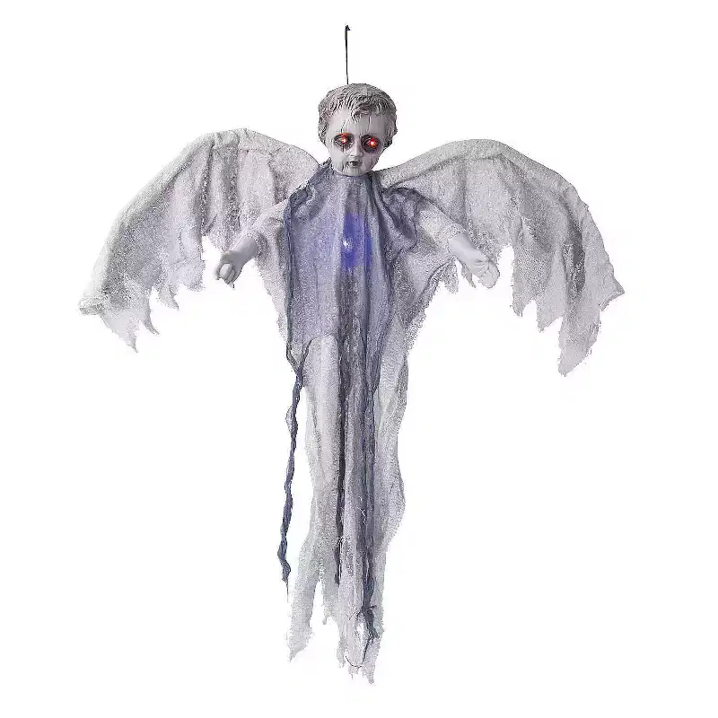 Morris Costumes 39 1/4 Animated Hanging Light-Up Angel Halloween Decoration