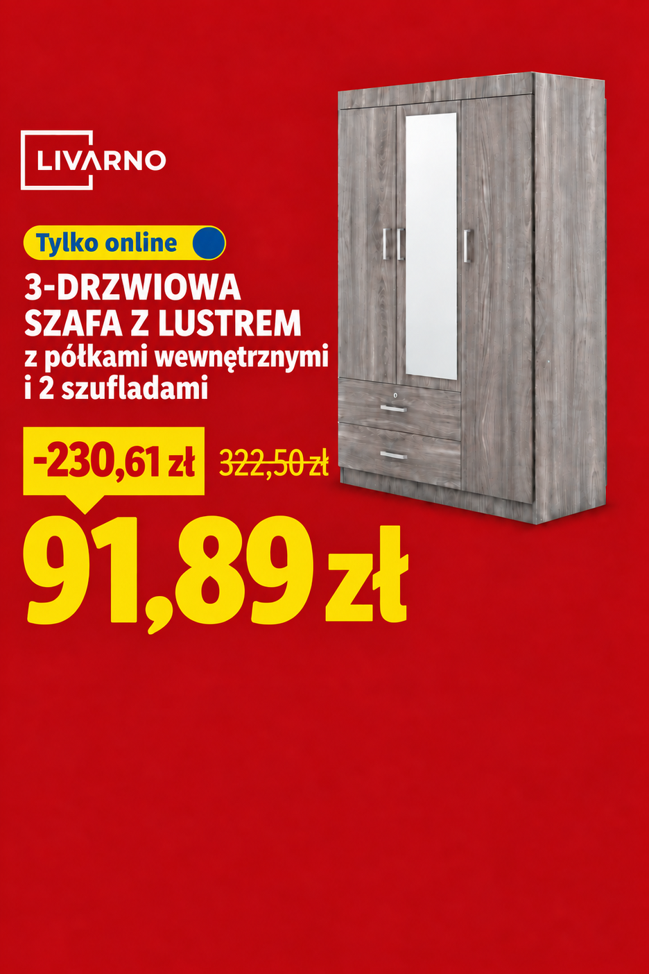 Armoire &agrave; miroirs compl&egrave;te