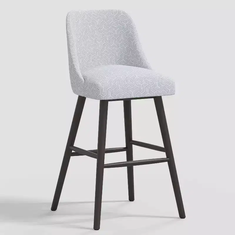31 Geller Modern Geometric Counter Height Barstool with Footrest - Threshold