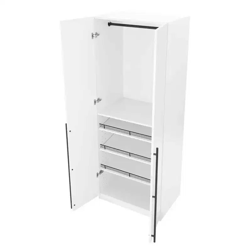 Lee 2 Door and 4 Shelf Wardrobe Closets